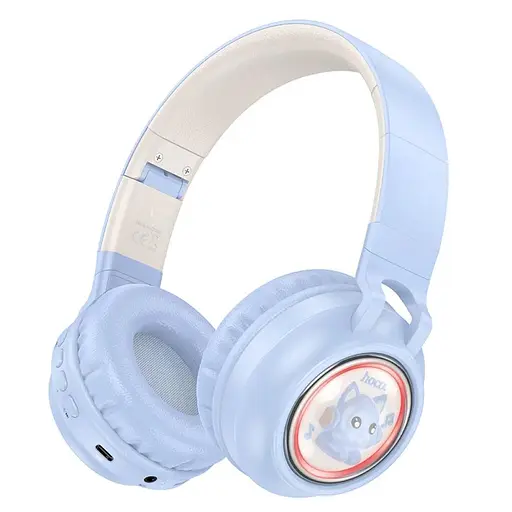 Bluetooth-гарнітура Stereo Hoco W50 блакитний - фото 3