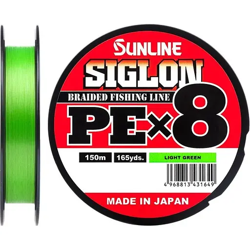 Шнур Sunline Siglon PE х8 150 m #1.5/0.209 mm 25lb/11.0 kg Салатовий (1013-1658.09.67)