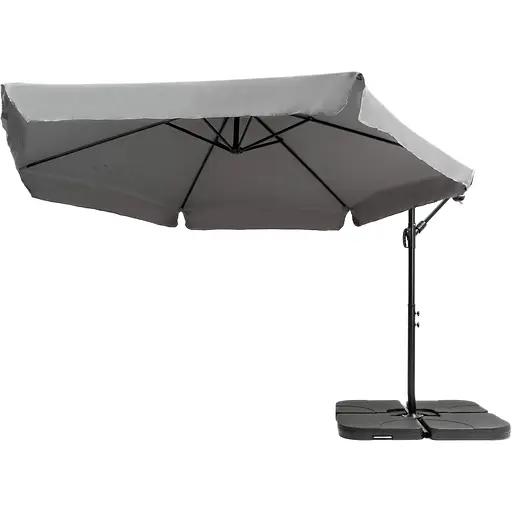 Зонт садовый Di Volio Empoli 350см серый+ Основа садового зонта