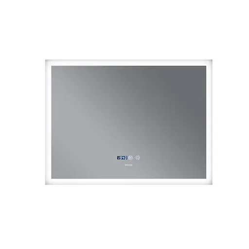Дзеркало Mixxus Flat MR04-80x60 (LED Touch, годинник, антизапотівання, димер, регулювання яскравості) MI6928 - фото 6