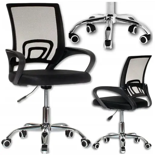 Офисное кресло Care Life Black Mesh (CF-09) - фото 1