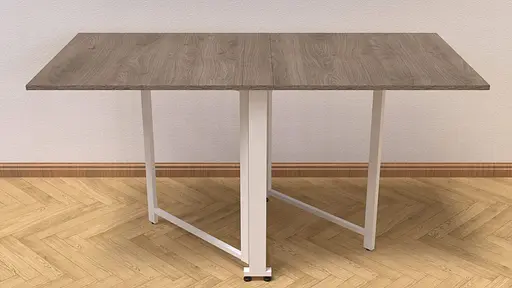 Стіл-книга трансформер Оріон 2 Ferrum-decor 750x1520x730 Білий метал ДСП Дуб Сонома Трюфель 16 мм (FRD-104594) - фото 5