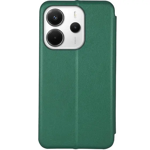 Шкіряний чохол-книжка Epik Classy для Xiaomi Redmi Note 14 4G (Int. version) Зелений - фото 2