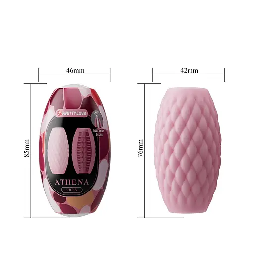 Мастурбатор Pretty Love Athena Eros 7.6 см рожевий - фото 4