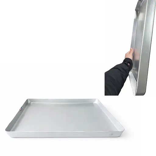 Деко з алюмінію посилене важке форма для запікання та випікання 45 × 35 × 3,5 см Туреччина Сірий 88146 - фото 1