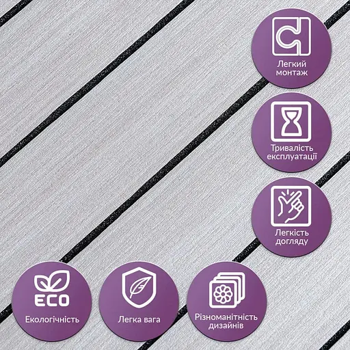 Покрытие виниловое самоклеющееся Wall Sticker 3D рейки 600х600х2.8мм Кедр серебряный SW-00002198 - фото 6