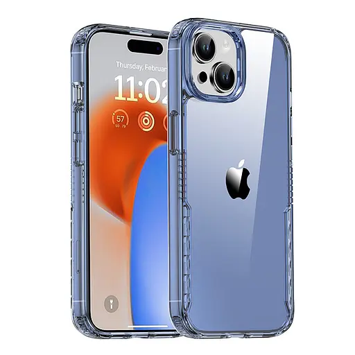 Чохол Epik TPU+PC Multi-Color для Apple iPhone 14, 6.1 Blue - фото 1