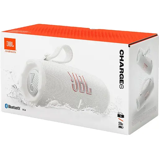 Портативная акустика JBL Charge 6 White (JBLCHARGE6WHT) [133202] - фото 10