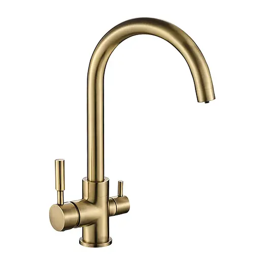 Змішувач для кухні на дві води Mixxus Premium Mafin 021 MI5932 Бронза - фото 1