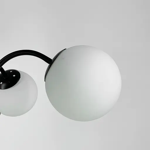 Стильная потолочная люстра на 4 плафона в черном корпусе Line.F K 19/4 BK - фото 4