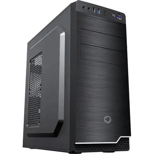 Корпус GameMax MT-526-NP U3-TYC чорний, без БЖ, Mid Tower, ATX / Micro ATX / Mini ITX, 1хUSB 3.0, Type-C, 1x120mm FAN, 417x200x425 - фото 1