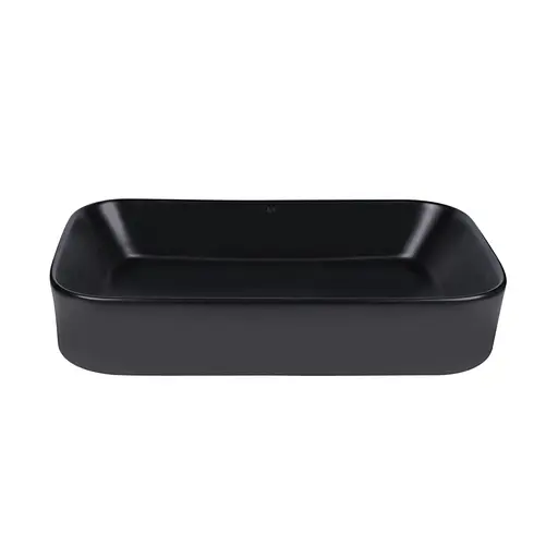 Умивальник Qtap Scorpio накладний прямокутний 550x390x120 мм Black matt + донний клапан PU03, Чорний матовий - фото 3