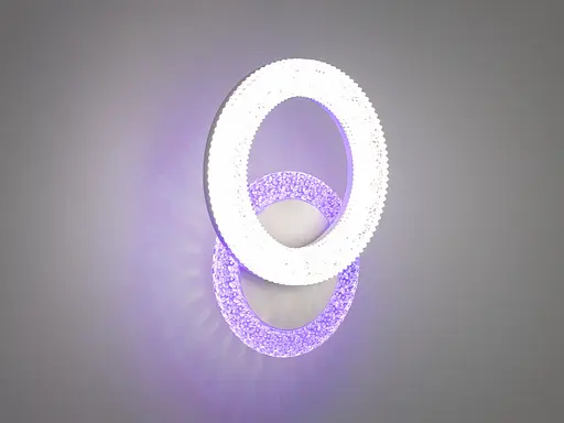 Світлодіодний світильник з кольоровою підсвіткою, 22W, білий - фото 2