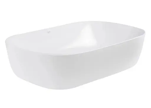 Комплект Qtap Robin: Раковина накладная прямоугольная 600x390x150 мм White + Донный клапан PU02 (QT13112143PWN47297) - фото 3