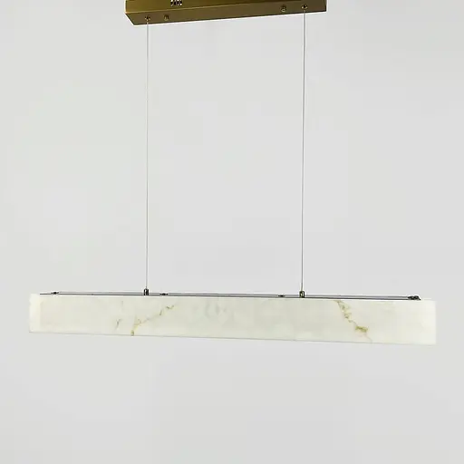 Підвісна люстра з ефектом мармуру у видовженому корпусі 100 см | Арт. MJ364L-1000 | Line F - фото 5