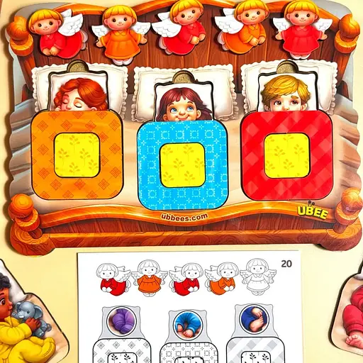 Дидактична гра для дітей "Малюки в ліжечку" PSD303 (ПСД303) - фото 2