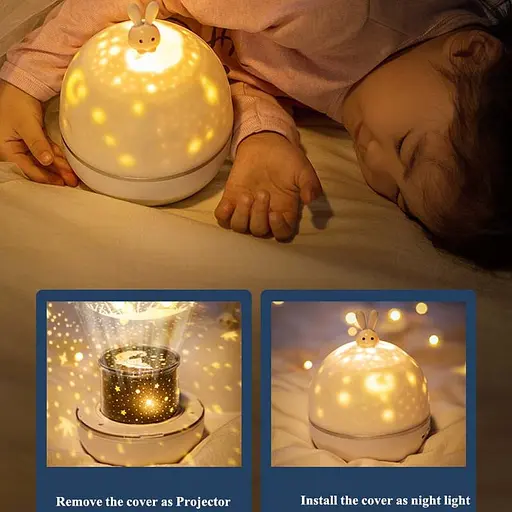 Нічник Moon E04 with Bluetooth and Remote Control 1200 mAh White - фото 3