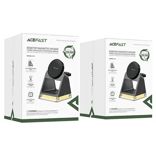 БЗП Acefast E17 desktop 3-in-1 Black - фото 6
