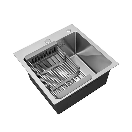 Кухонная мойка Kroner KRP Gebürstet - 4545HM (3.0/1.0 мм) CV033855, Нержавеющая сталь - фото 4