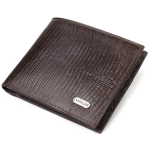 Мужской кожаный кошелек Canpellini 11.5х9.8х1 см acs0025038 - фото 1