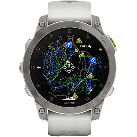 Смарт-часы Garmin Epix (Gen 2) Sapphire-White Titanium (010-02582-20/21) - фото 10