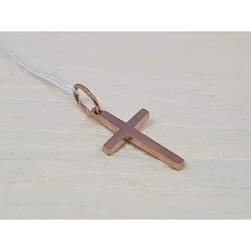 Золотой крестик Харьковская ювелирная фабрика с эмалью. 11589-МЭРУБ - фото 2