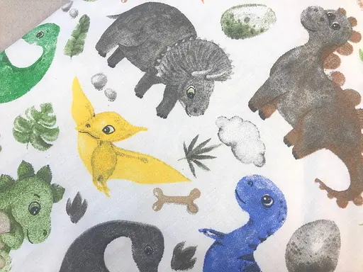 Простынь хлопковая Moontime в коляску "Дино" - фото 2