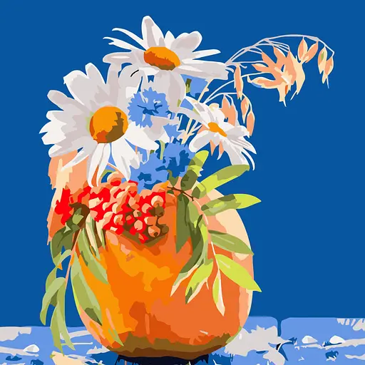 Набор для росписи по номерам Осенний натюрморт, Strateg, 40x40 см, SK018