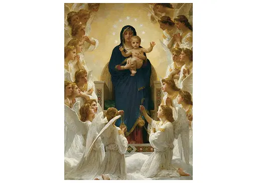 Пазл EuroGraphics Богородица с ангелами Уильям Бугро 1000 эл. (6000-7064) - фото 2