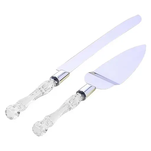 Набір ніж та лопатка для весільного торта з нержавіючої сталі 30.5 см, Kitchen Master 85820 - фото 5