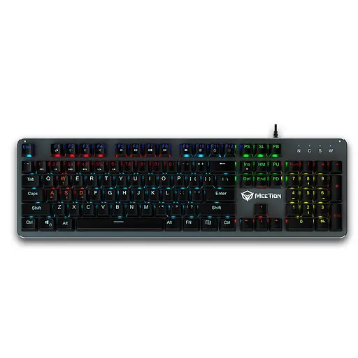Клавиатура MeeTion LED Mechanical Gaming Keyboard MK007 Ukr RU EN раскладки - фото 1