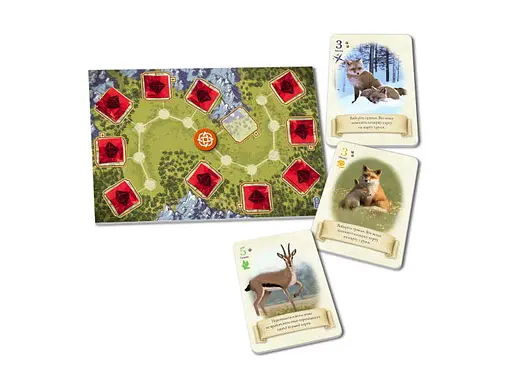 Настольная игра Woodcat Лисица на опушке. Дуэт (The Fox in the Forest Duet) (укр.) (wdct011) - фото 2