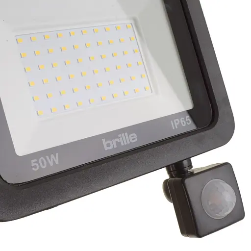 Світлодіодний прожектор Brille з датчиком руху HL-19P/50W NW IP65 - фото 5