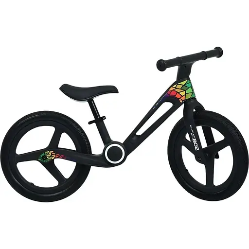 Беговел Meloto MBB 1049-1 нейлоновая конструкция колеса 14" антипоскользящие ручки до 25 кг черный
