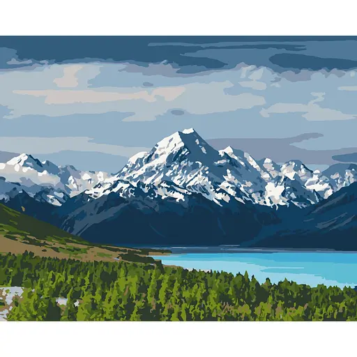 Картина за номерами "Холодні вершини" 11020-AC 40х50 см Art Craft