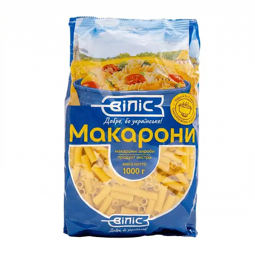 Макаронные изделия Віліс Трубочки рифленые 1 кг - фото 1