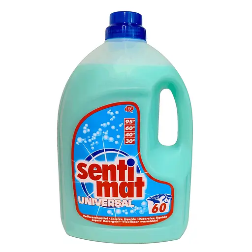 Універсальний гель для прання Sentimat Universal 3 літри Liquid Detergent All textiles