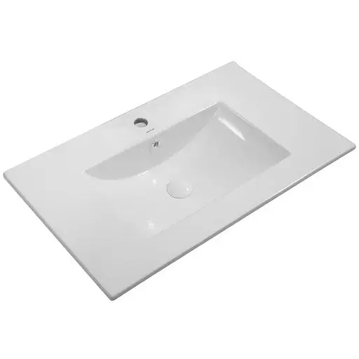 Умивальник меблевий Mixxus Premium Cubic-1503 810x460x170 мм з отвором під змішувач і переливом MP6497, Білий - фото 1