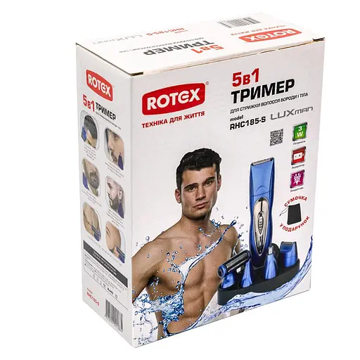 Машинка для стрижки + триммер Rotex RHC185-S LuxMan - фото 4