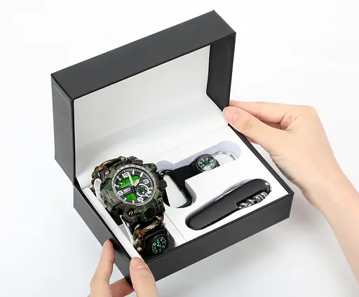 Подарочный набор Besta Box Military Set с компасом Темно-зеленый (3360) - фото 4