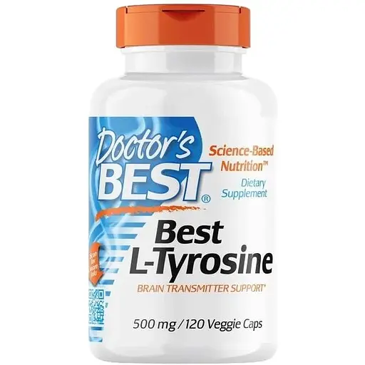 Амінокислота Doctor's Best L-Tyrosine 500 mg, 120 капсул