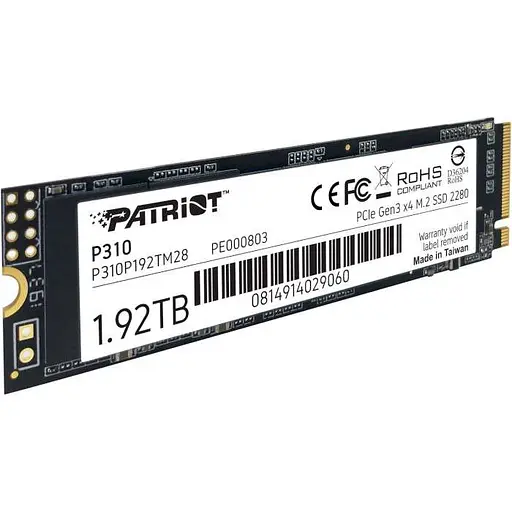 Накопичувач SSD Patriot m.2 NVMe 1920GB P310 2tb (P310P192TM28) - фото 3