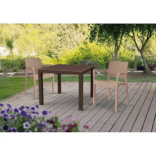 Стул садовый пластиковый Keter Samanna бежевый - фото 3