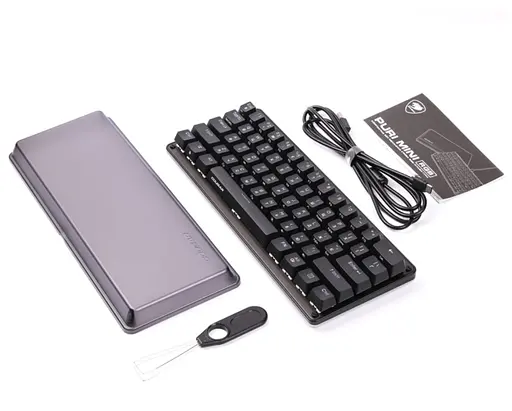 Клавиатура игровая механическая с подсветкой Cougar Puri PIX Mini RGB USB Black Eng/Укр - фото 5