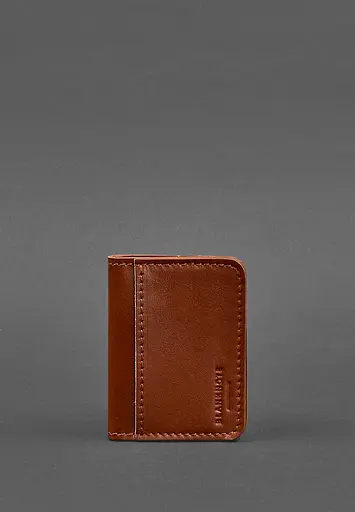 Кожаная обложка для ID-паспорта и водительского заседания 4.0 светло-коричневая - фото 2