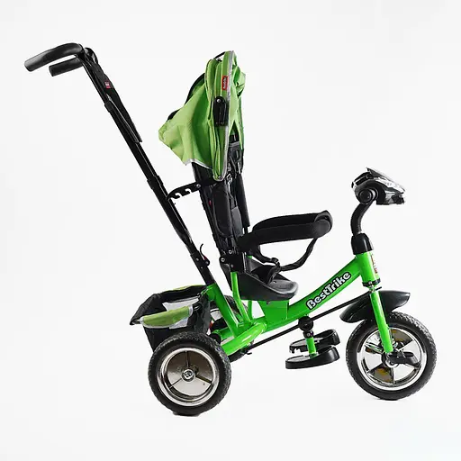 Велосипед трехколесный Best Trike 69-067 с музыкальной фарой и USB зеленый - фото 2
