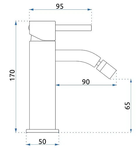 Змішувач для біде Rea Lungo brushed gold REA-B4702 Золотий - фото 4