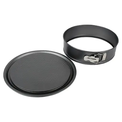 Круглая форма со съемным дном для сборки тортов и выпечки коржей торта D24см, A-plus Черный 87726 - фото 3