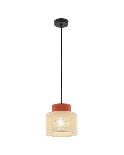 Подвесной светильник, люстра Tk Lighting 3139 Duo Juta E27 1x15W IP20 Бежевый - фото 2
