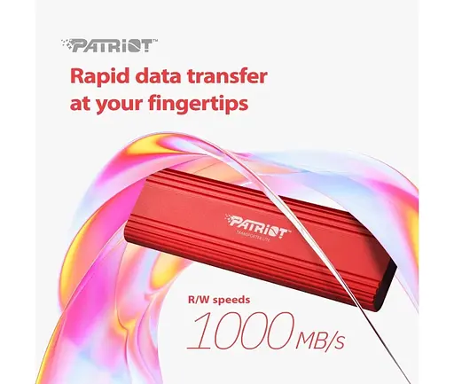 SSD портативний 1Tb Patriot RED 1000R / 1000 W Type-C інтерфейс - фото 5